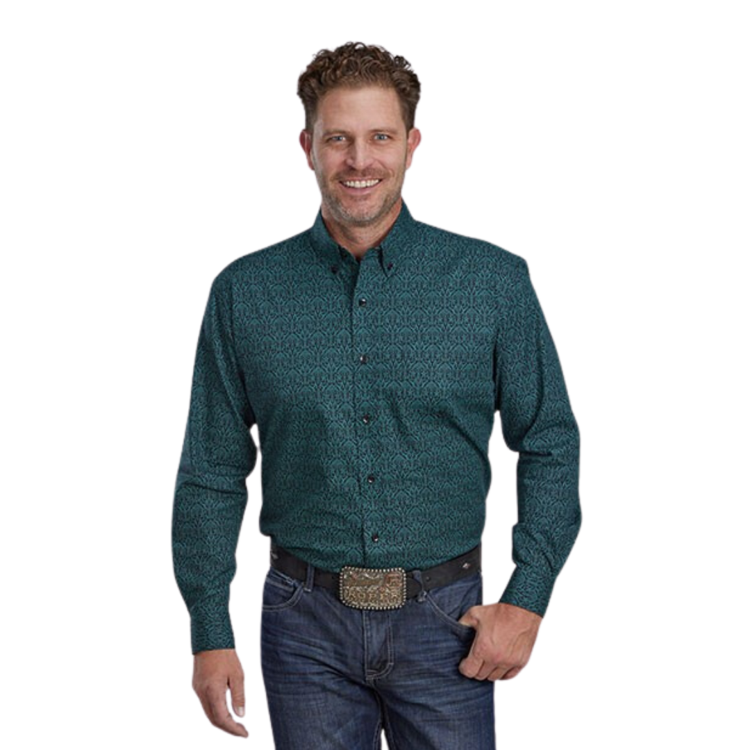 Roper Men's Green Vintage Paisley Shirt