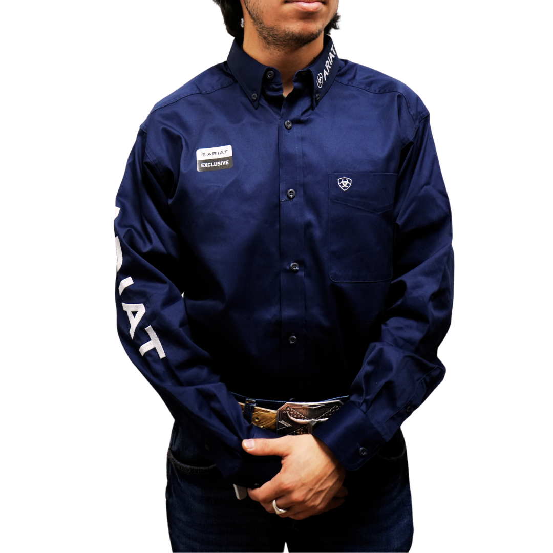 Ariat Men's Solid Navy Twill Shirt