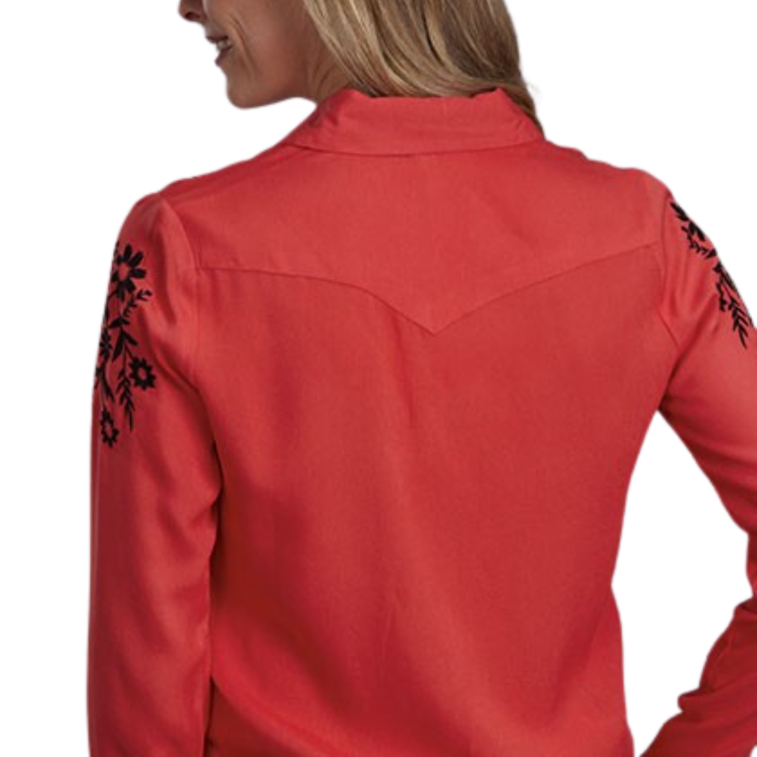 Roper Women's Red Fabulous Challis Rayon Shirt