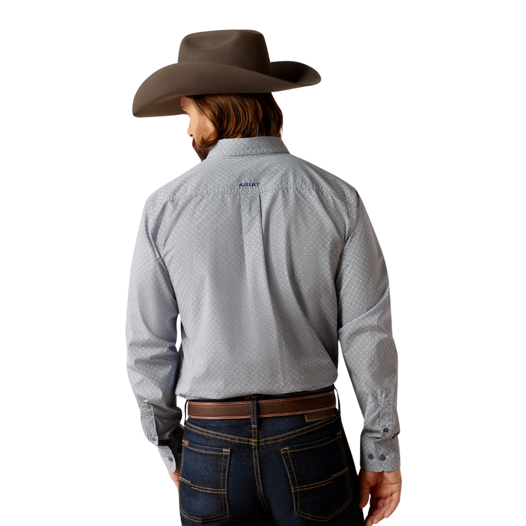Ariat Men's Rider Fitted Light Blue Shirt