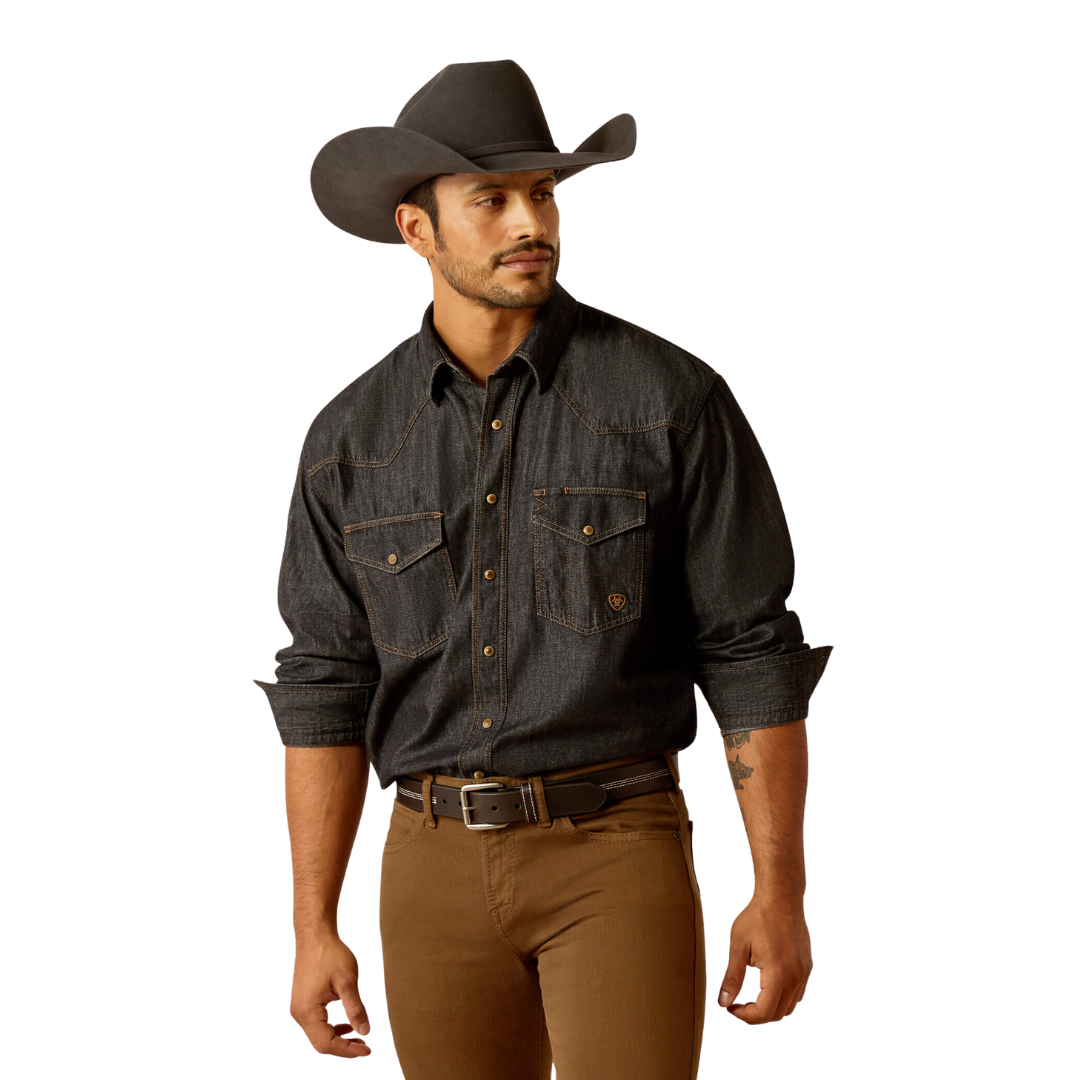 Ariat Men's Denim Black Rinse Shirt