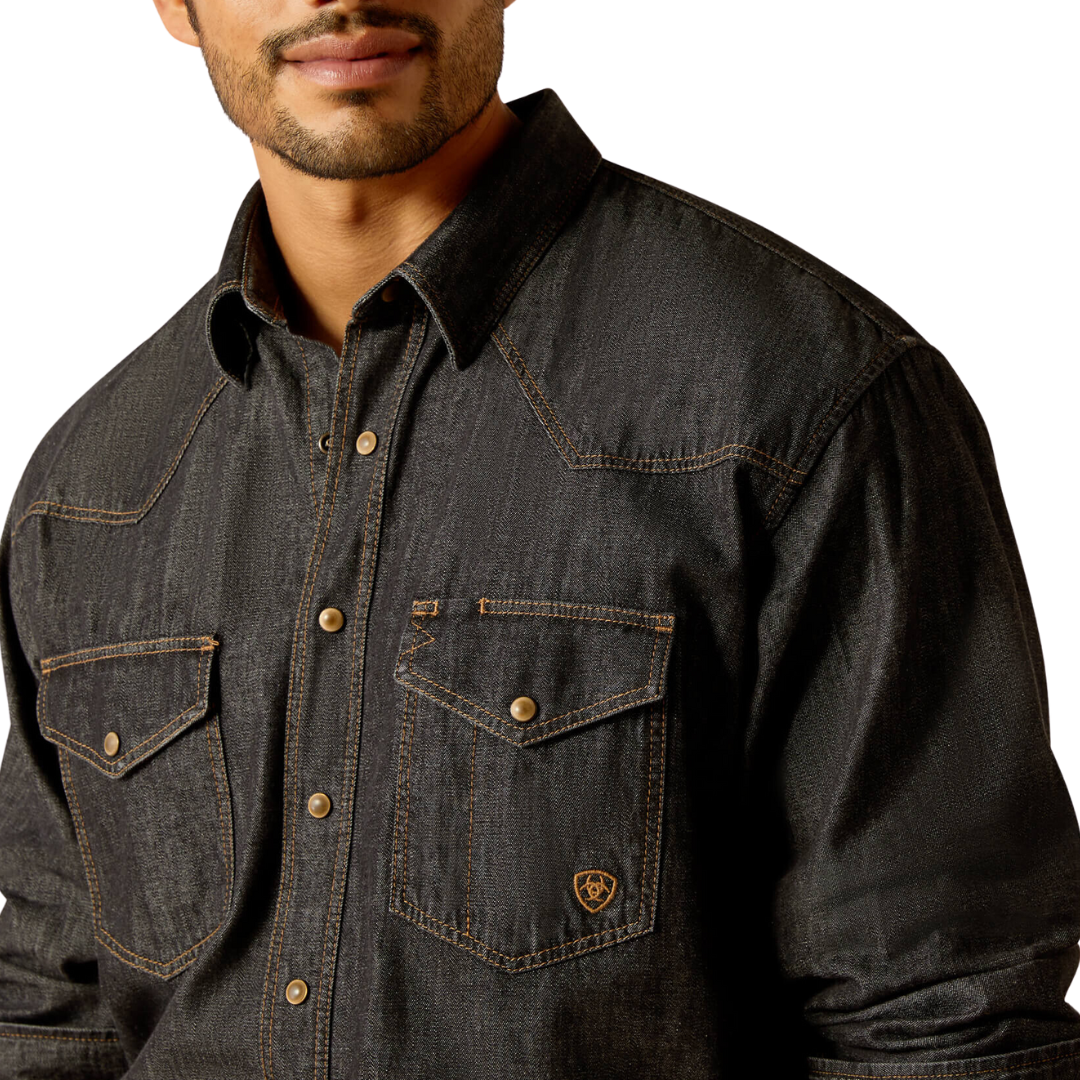 Ariat Men's Denim Black Rinse Shirt