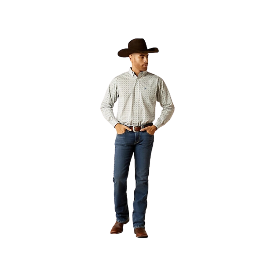 Ariat Men's Wrinkle Free Lucca Classic Light Blue Shirt