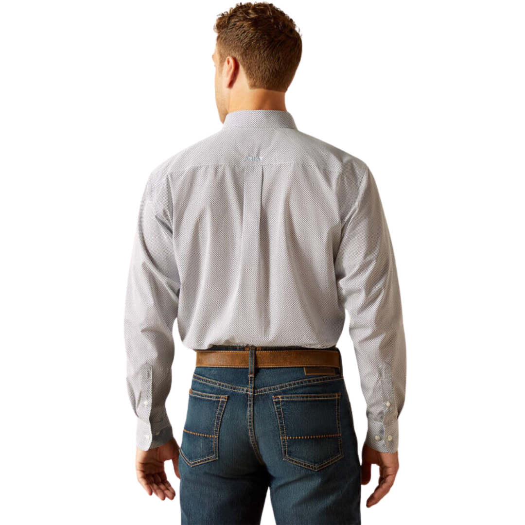 Ariat Men's Wrinkle Free Wes Classic Fit Peacoat Shirt
