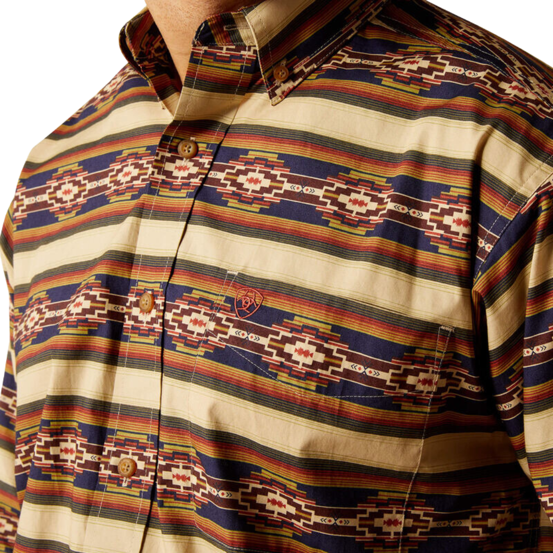 Ariat Men's Stanford Classic Fit Khaki Shirt