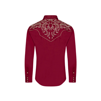 sell embroidered dress shirt online Men's Western Cowboy Embroidery Shirt-PS500D-1003 Pack B(1S-2M-2L-1XL)