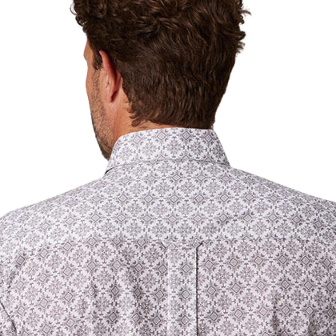 Roper Men's Silver Medallion Grey Shirt