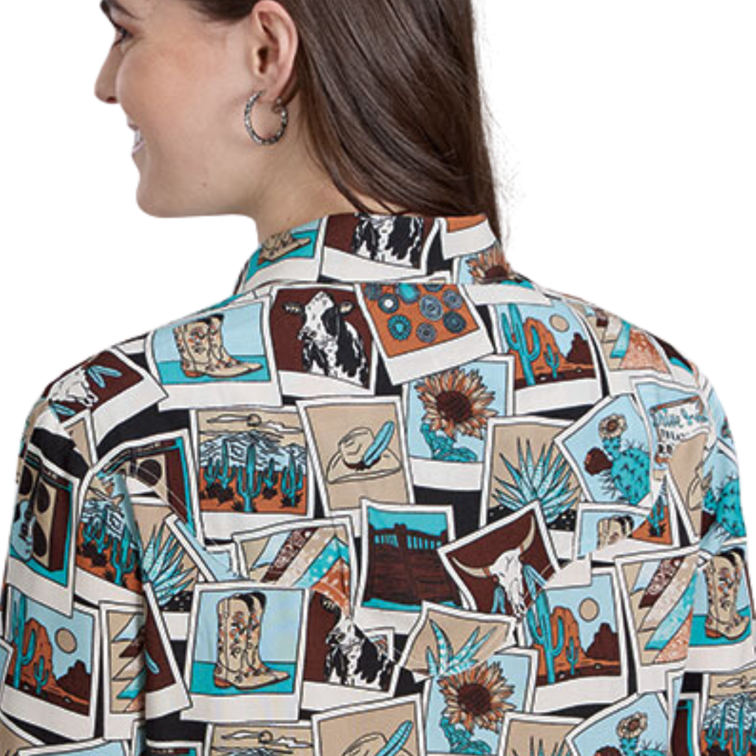 Roper Women's Rayon Multicolor Shirt
