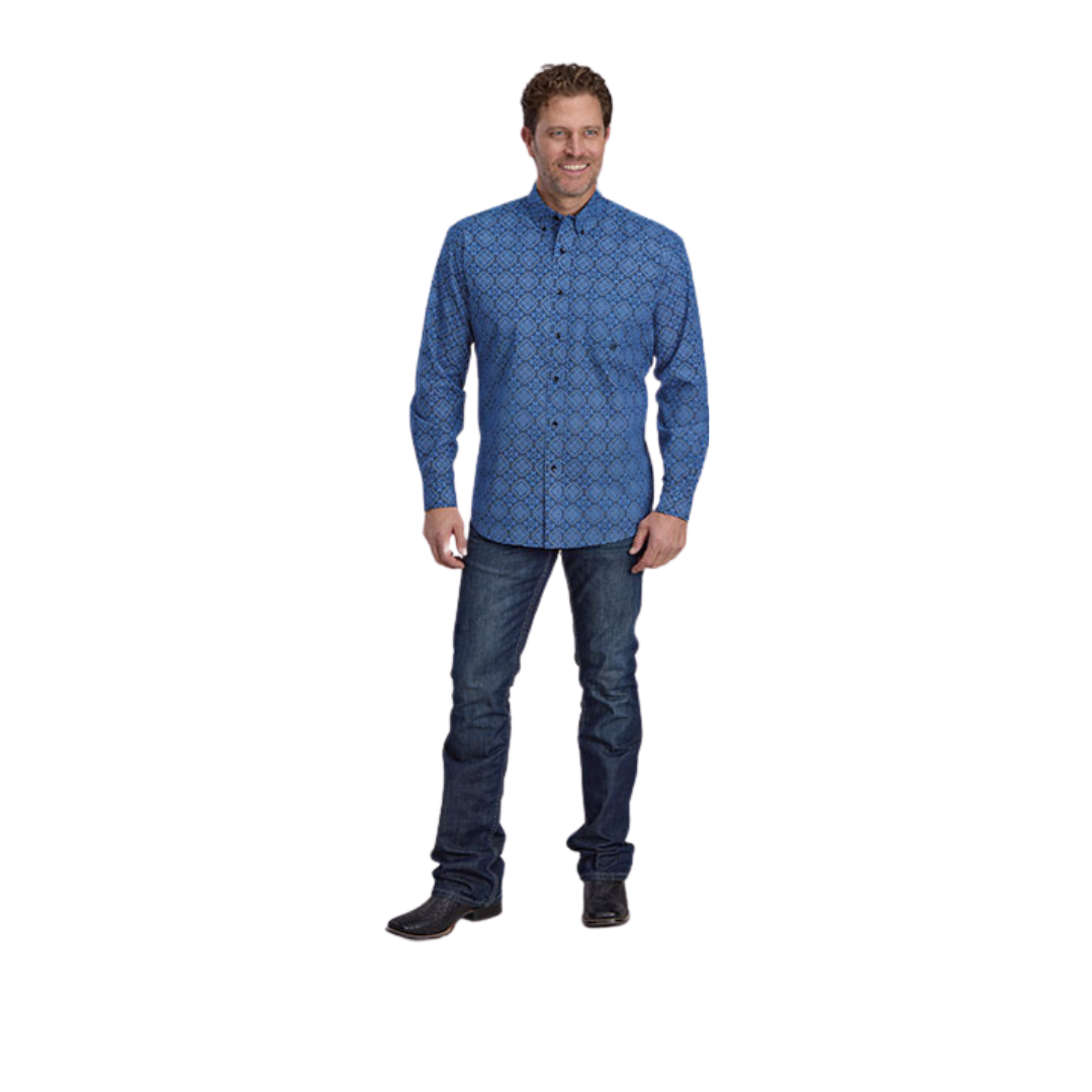 Roper Men's Sapphire Blue Shirt