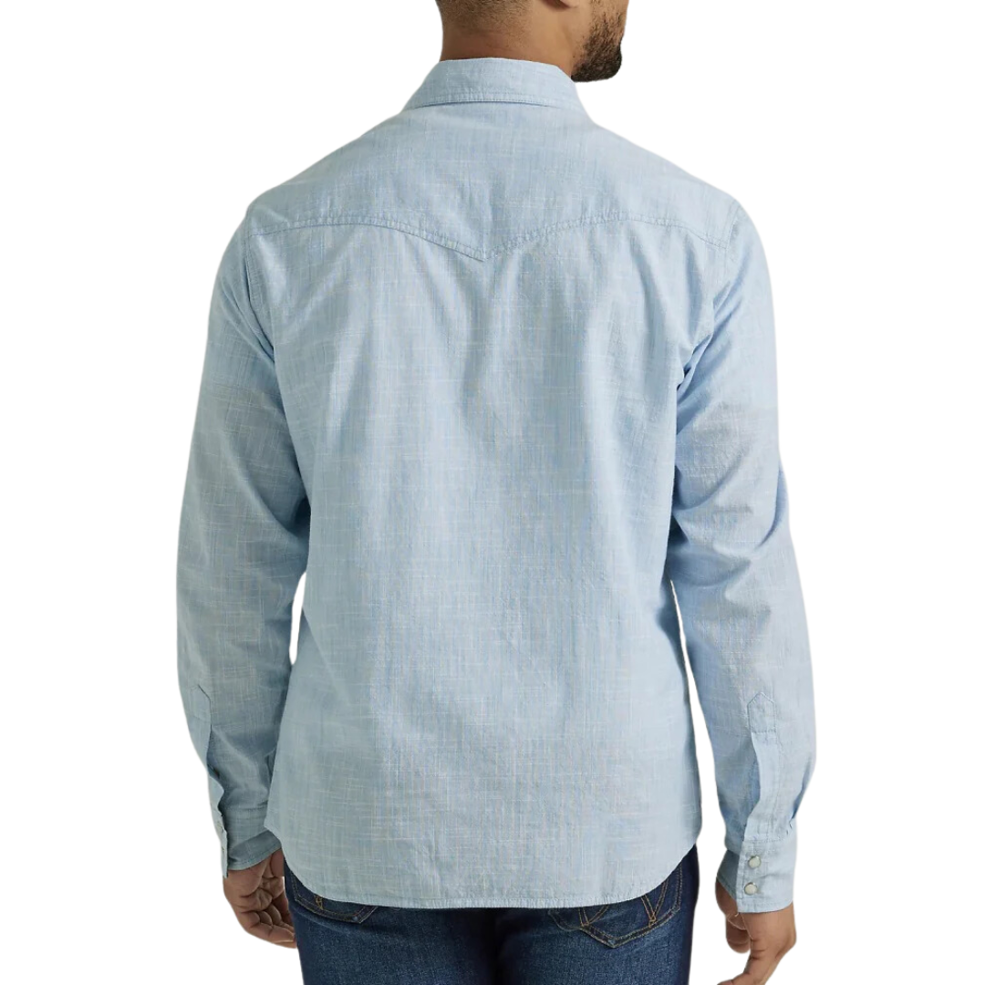 Wrangler Men's Retro Premium Blue Shirt