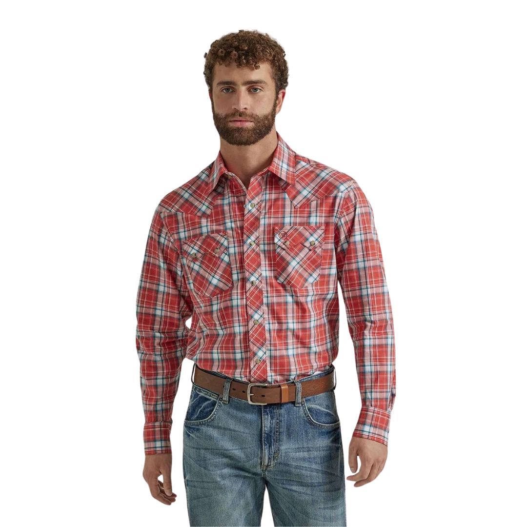 Wrangler Men's Snap Red Shirt