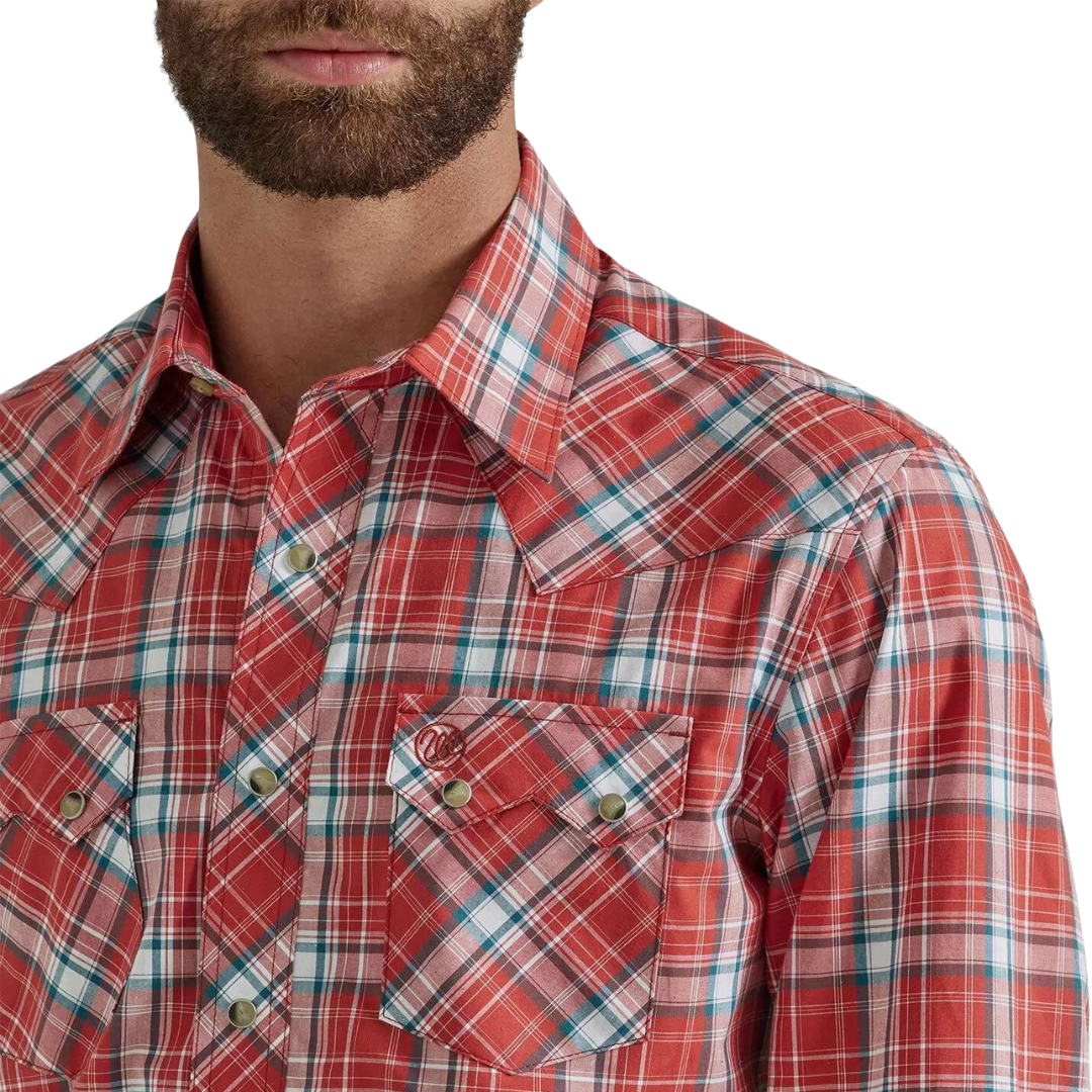 Wrangler Men's Snap Red Shirt