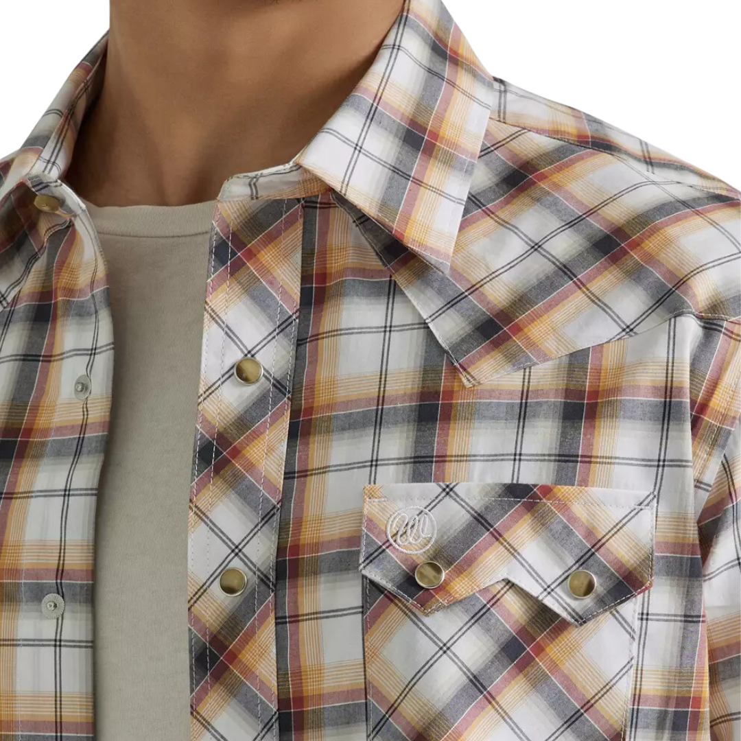 Wrangler Men's Plaid Classic Black Shirt