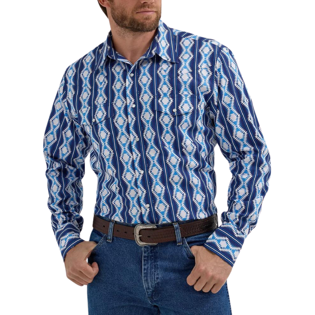 Wrangler Men's Checotah Sea Serape Shirt