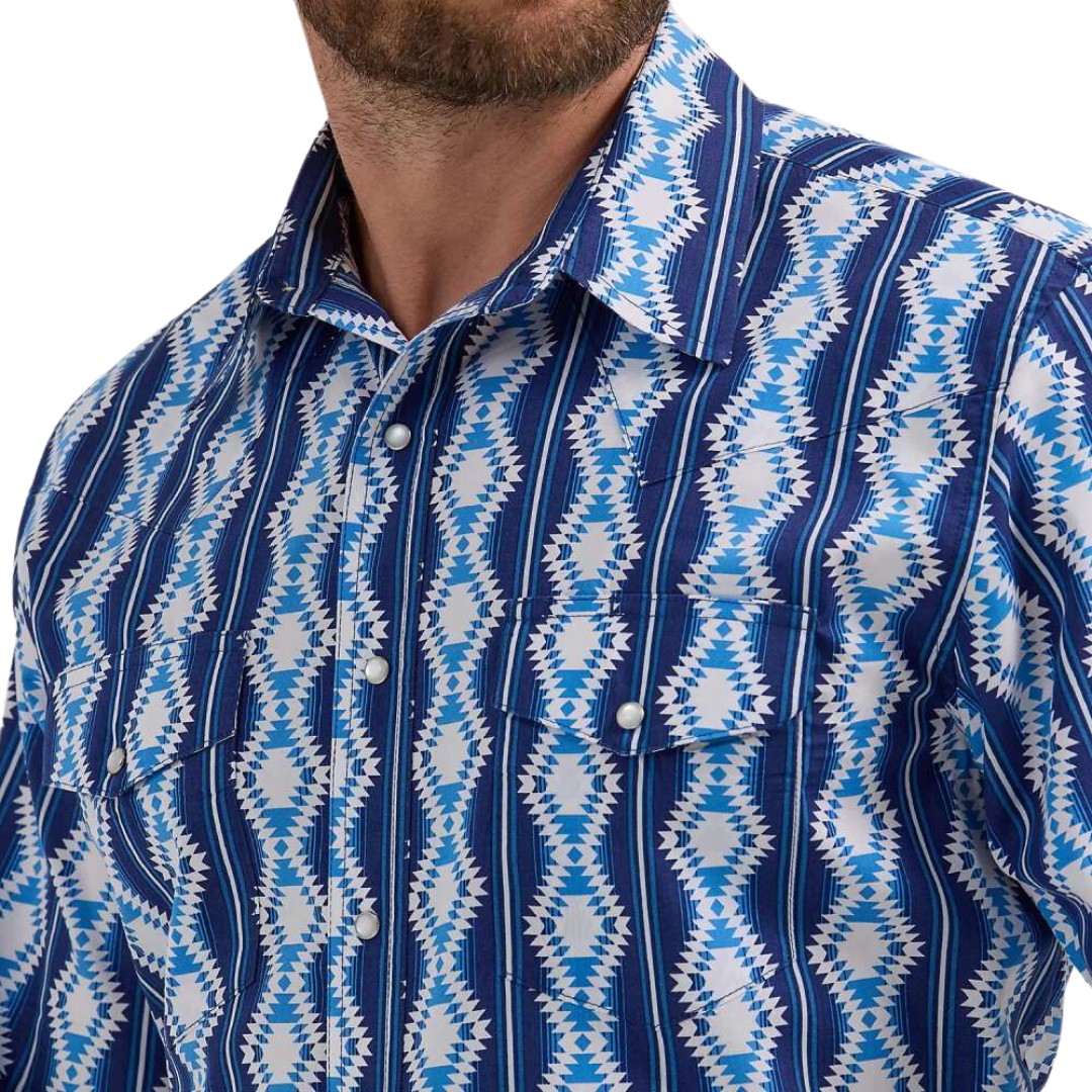 Wrangler Men's Checotah Sea Serape Shirt