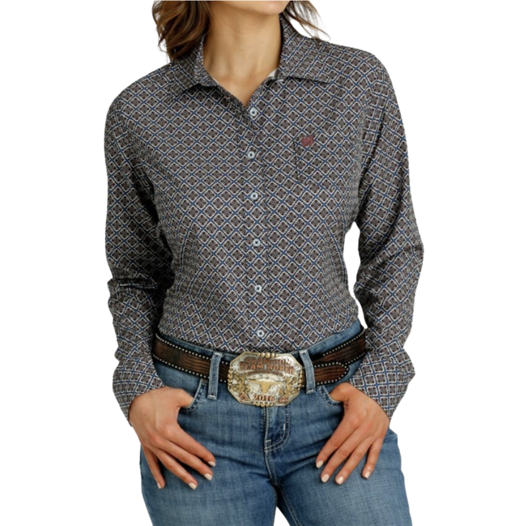 Cinch Women's Arenaflex Blue Shirt