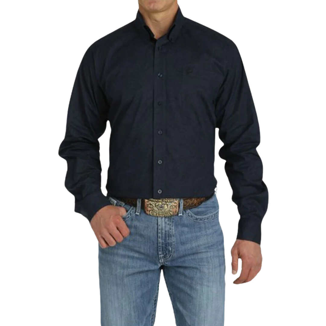 Cinch Men's Navy Paisley Print Shirt