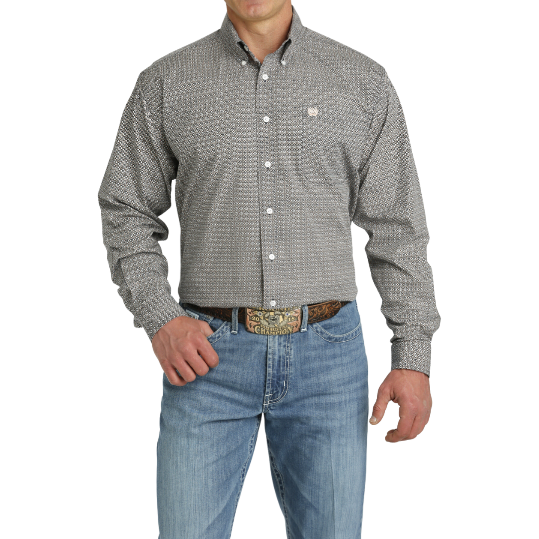 Cinch Men's Multicolor Patterned Shirt