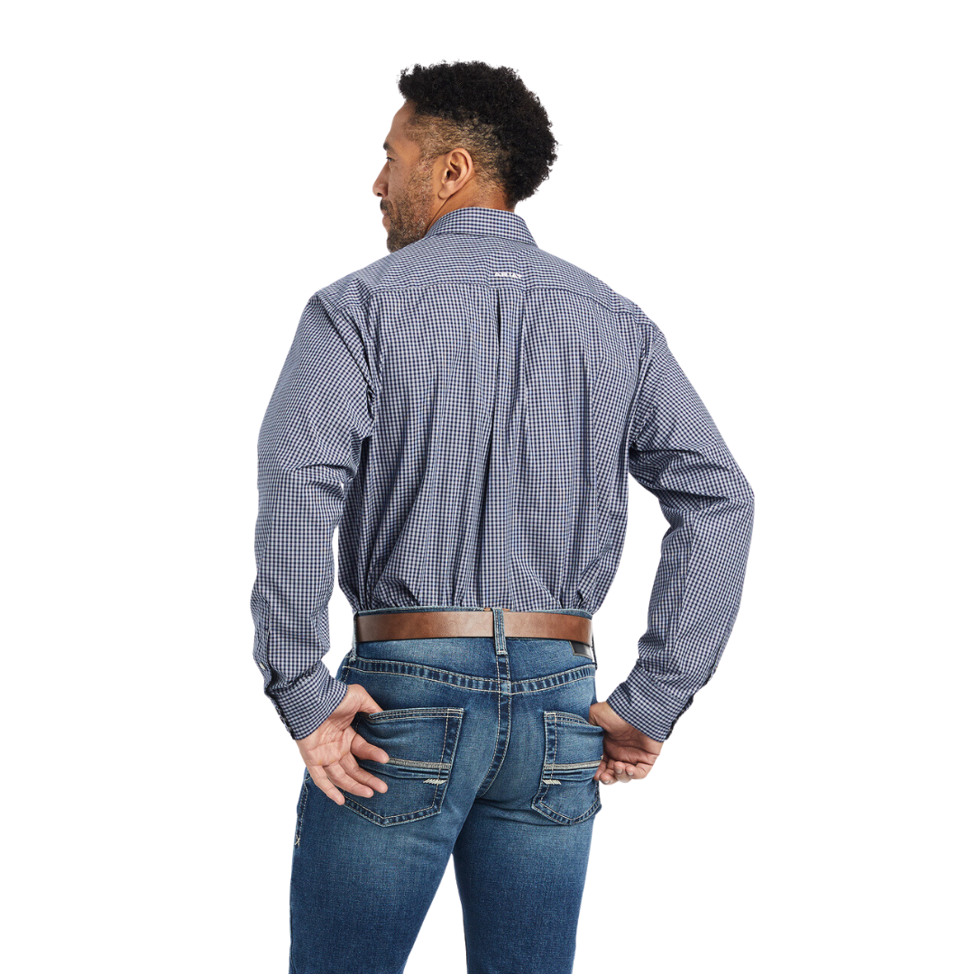 Ariat Men's Pro Snap Giovani Long Sleeve Peacoat Shirt