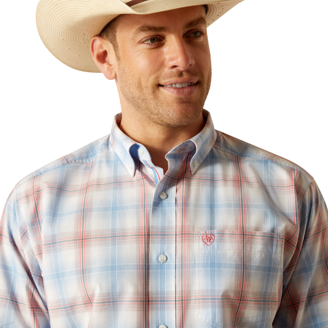 Ariat Men's Pro Joshua Ceramic Teal Shirt