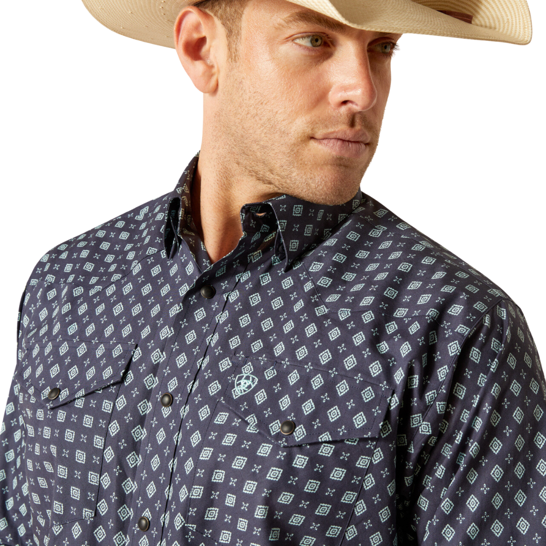 Ariat Men's Everly Snap Mood Indigo Shirt