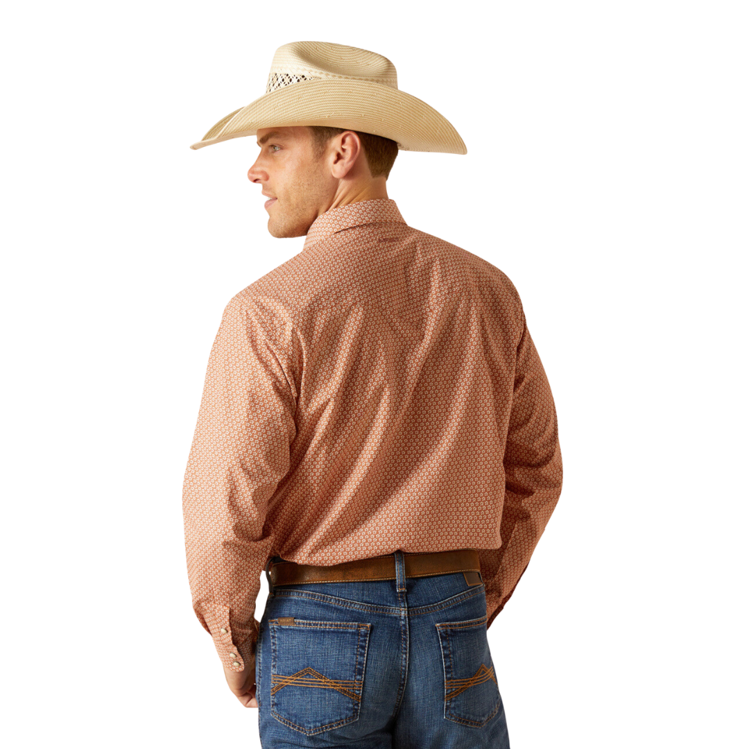 Ariat Men's Easton Snap Coral Shirt