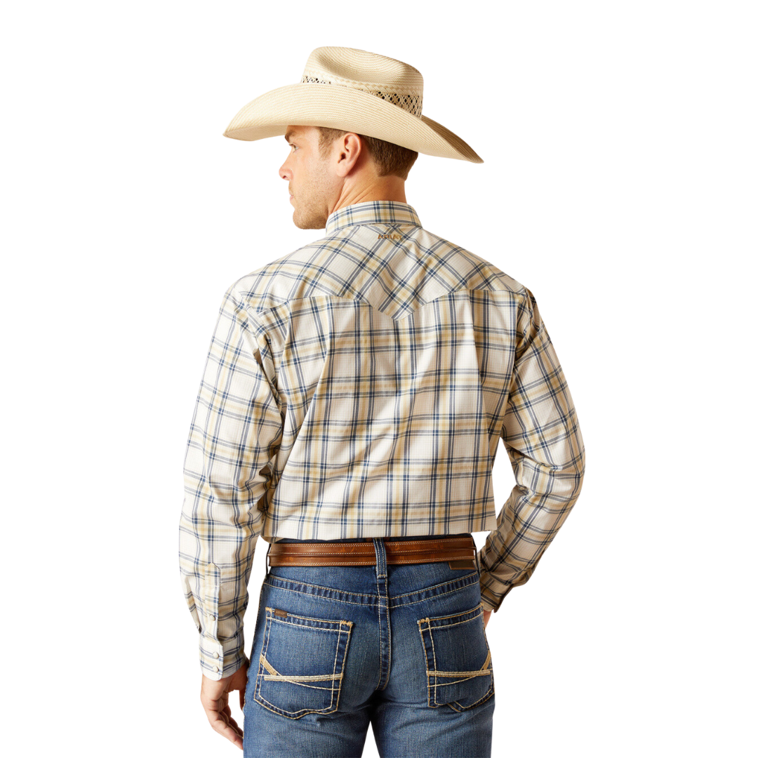 Ariat Men's Pro Elias Snap Beige Shirt