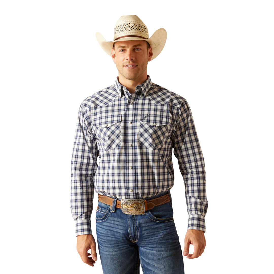 Ariat Men's Ezra Snap Grey Shirt