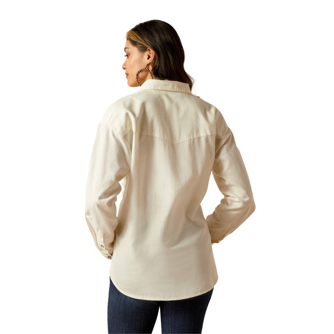 Ariat Women's Wilkes Cloud Dancer Blouse