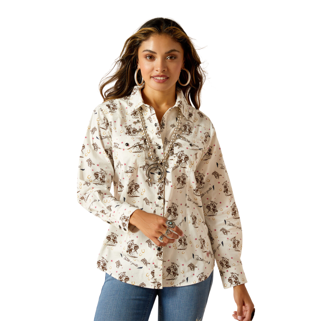 Ariat Women's Spills Snap Thrilling Print Shirt