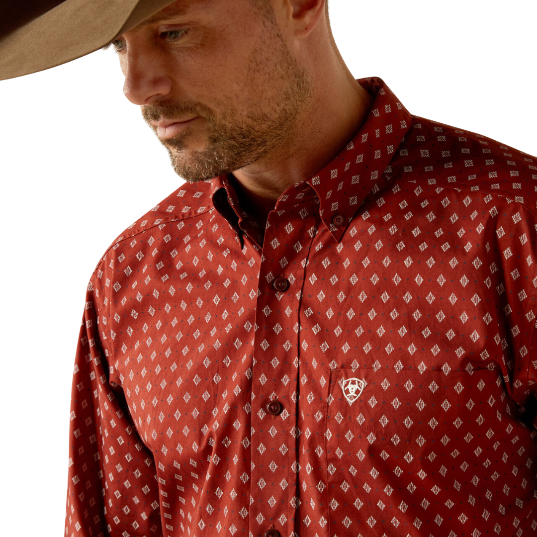 Ariat Men's Pax Burgundy Shirt