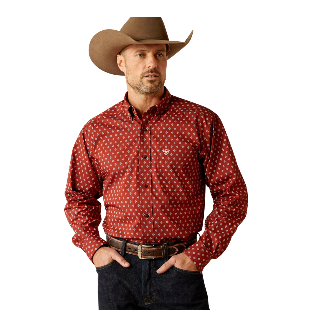 Ariat Men's Pax Burgundy Shirt