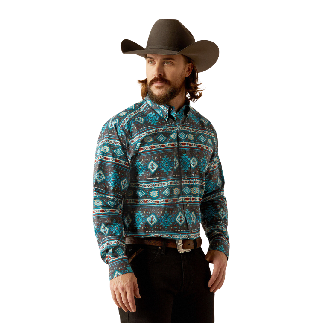 Ariat Men's Prestcot Teal Shirt