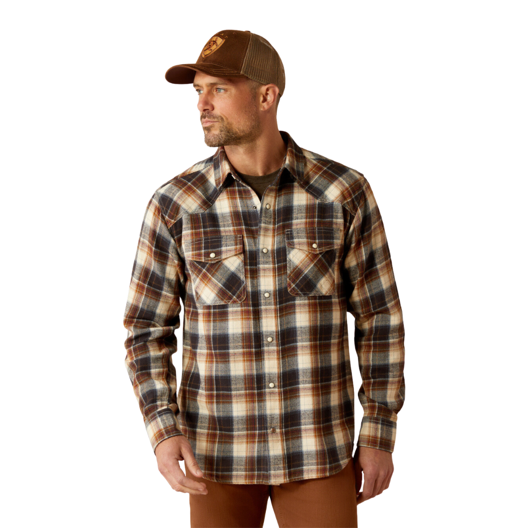 Ariat Men's Harford Retro Snap Black Shirt