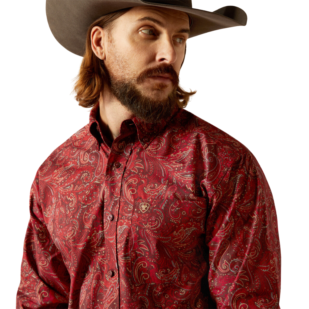 Ariat Men's Jaydon Red Shirt