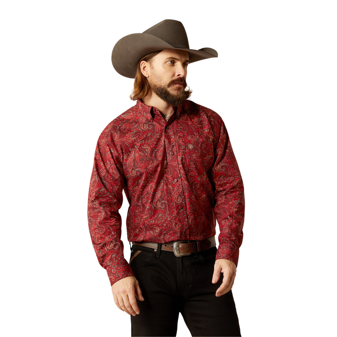 Ariat Men's Jaydon Red Shirt