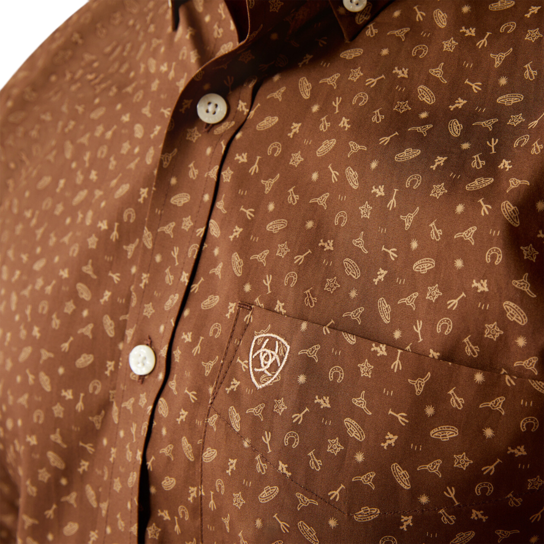 Ariat Men's Farley Brown Shirt