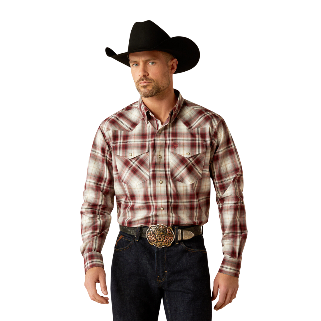Ariat Men's Pro Walt Snap Red Shirt