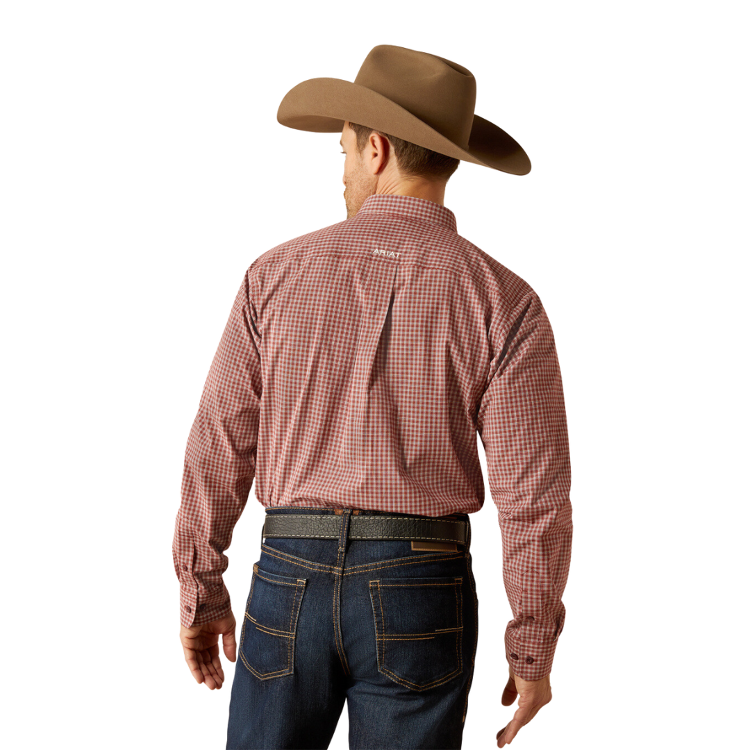 Ariat Men's Pro Pedro Burgundy Shirt