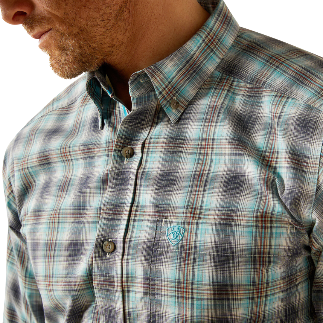 Ariat Men's Pro Piers Teal Shirt