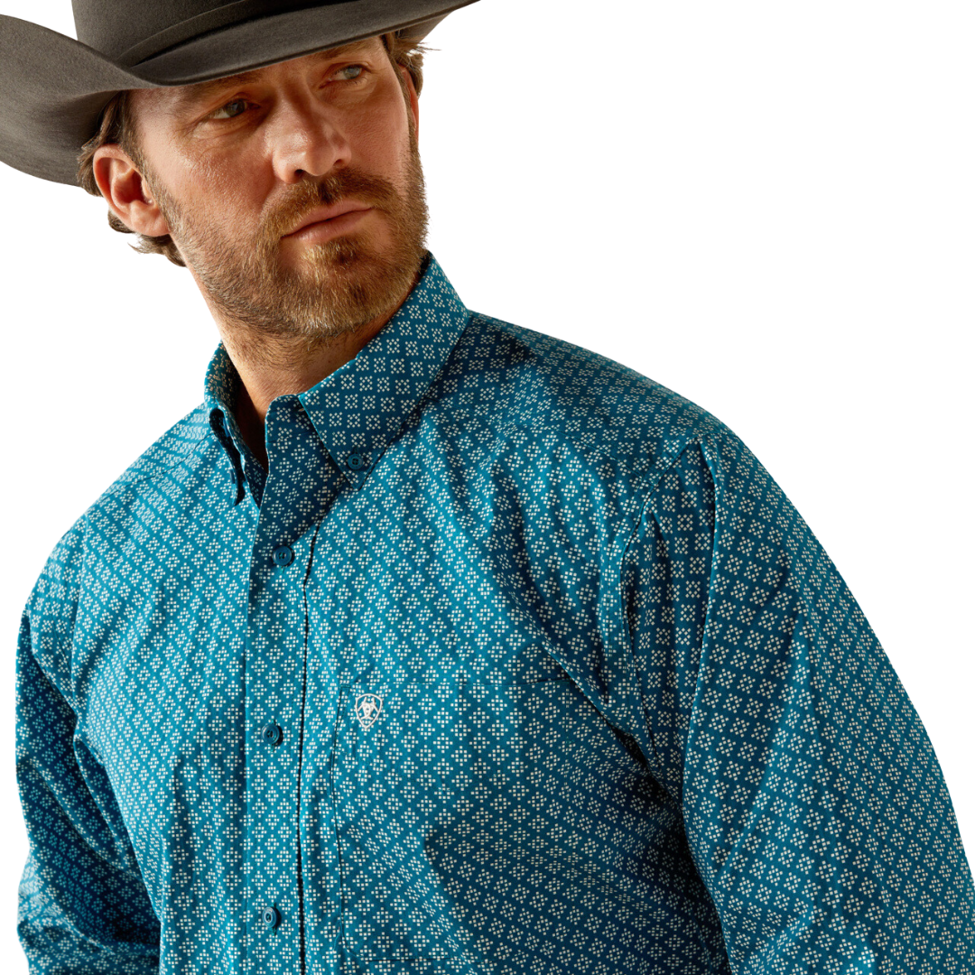 Ariat Men's Petey Dark Teal Shirt