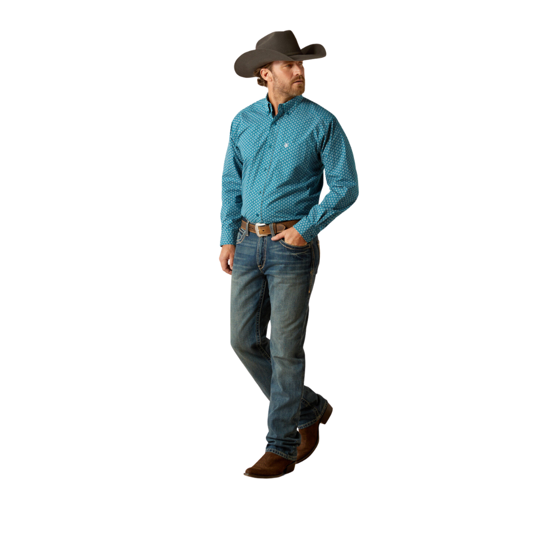 Ariat Men's Petey Dark Teal Shirt