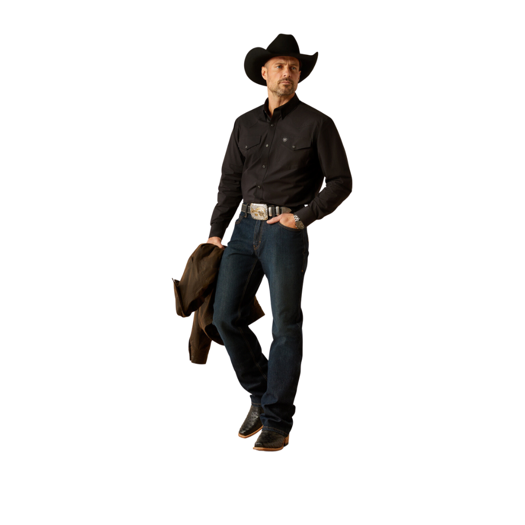 Ariat Men's Relentless Pursuit Snap Black Shirt
