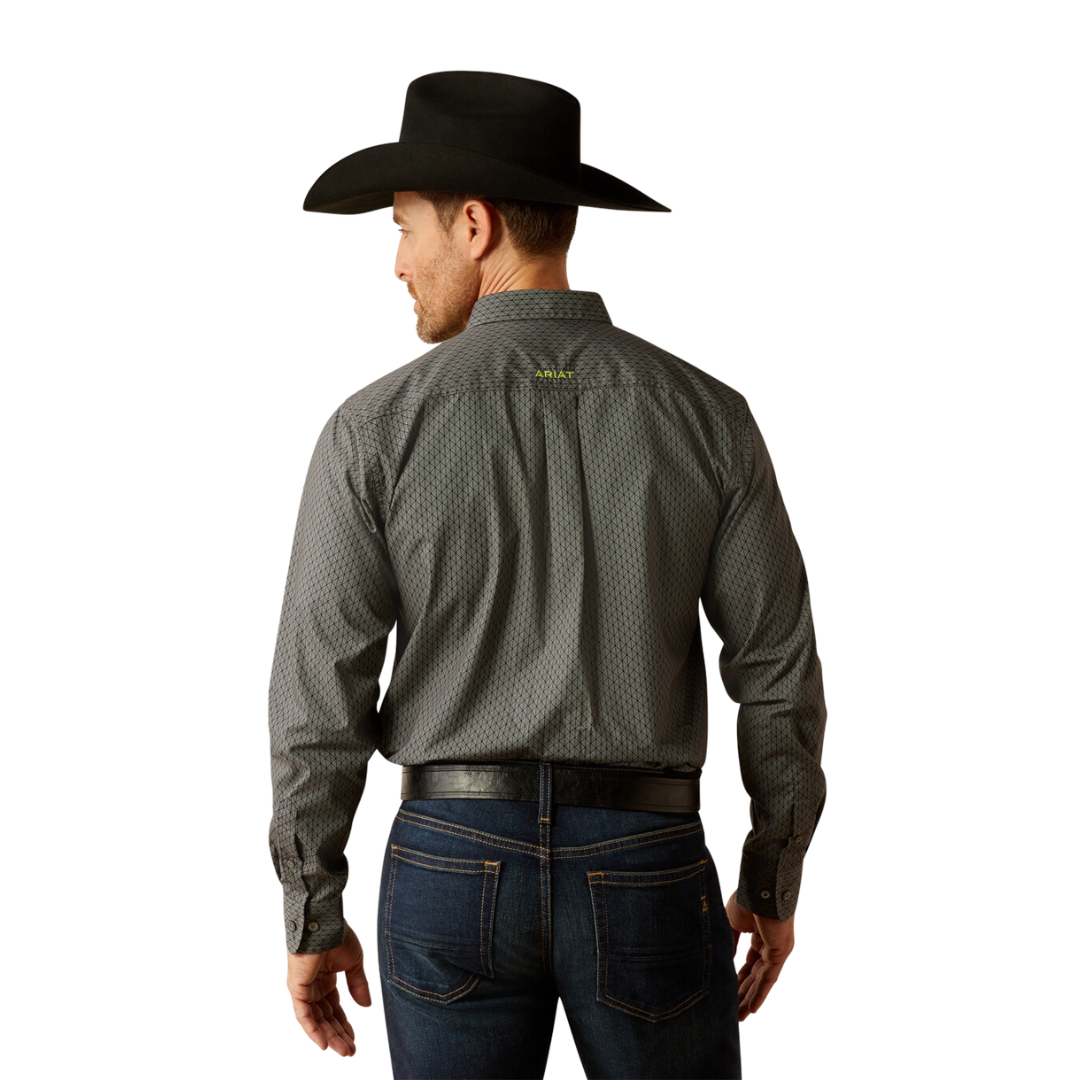 Ariat Men's Team Obi Black Green Shirt