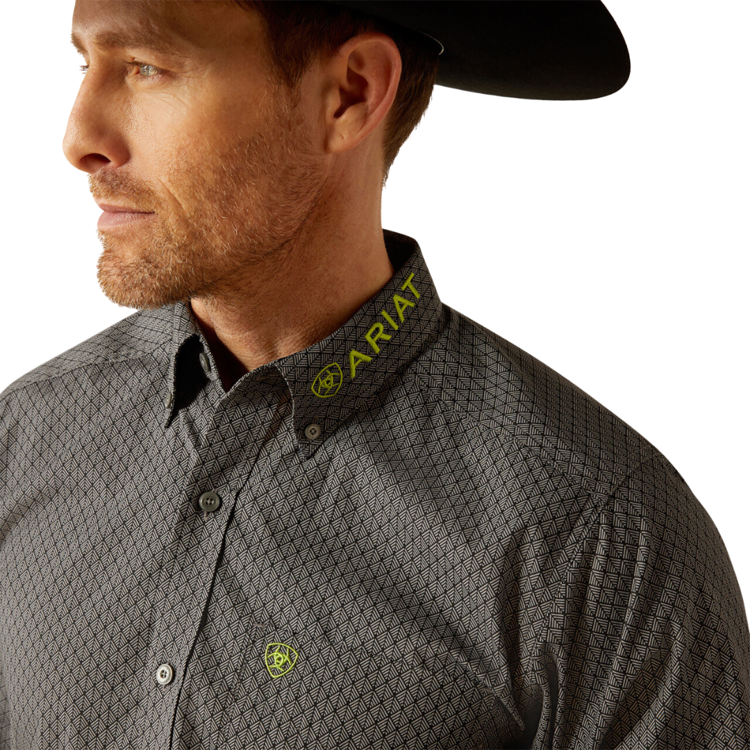 Ariat Men's Team Obi Black Green Shirt