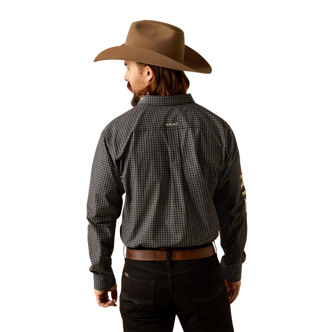 Ariat Men's Pro Team Black Khaki Shirt