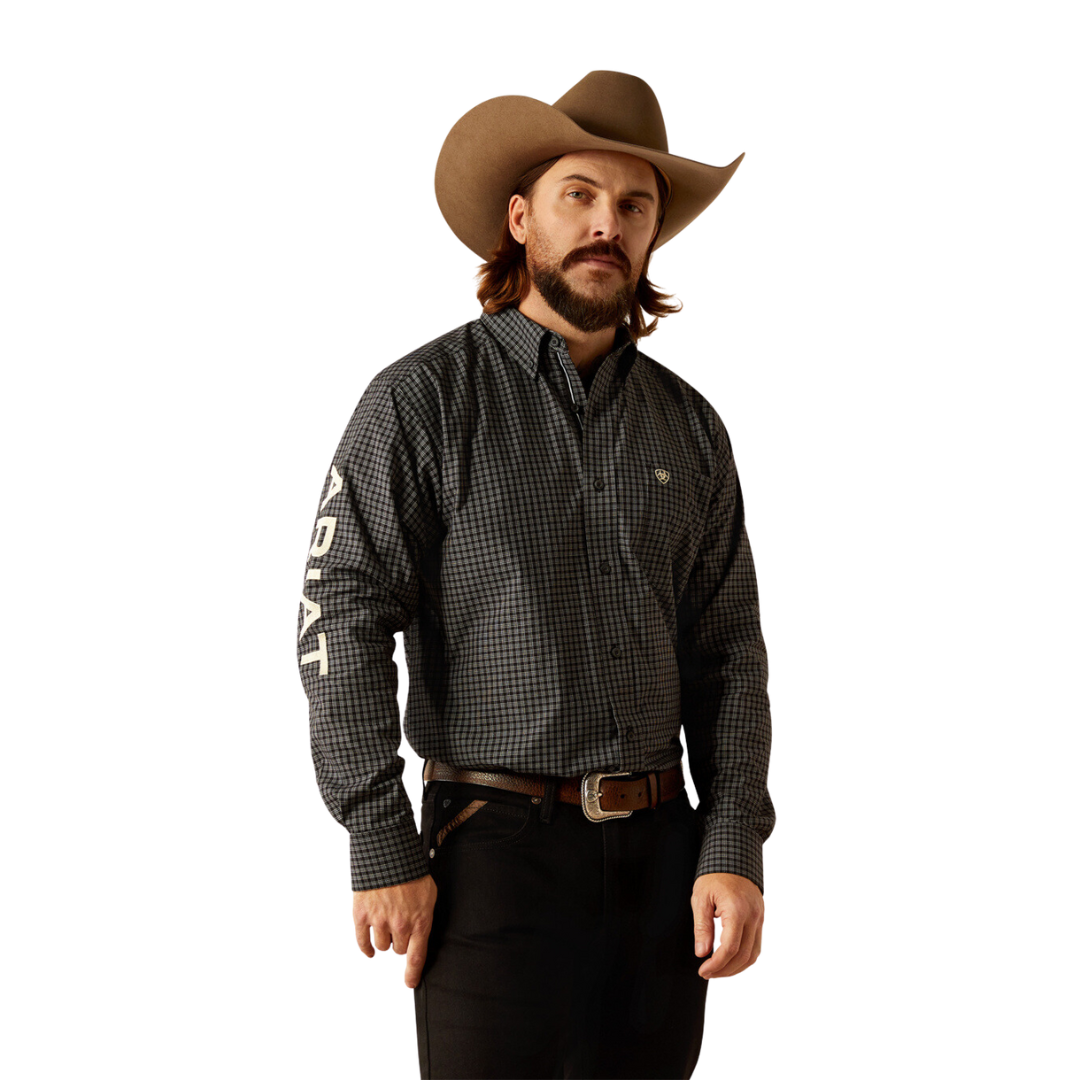Ariat Men's Pro Team Black Khaki Shirt