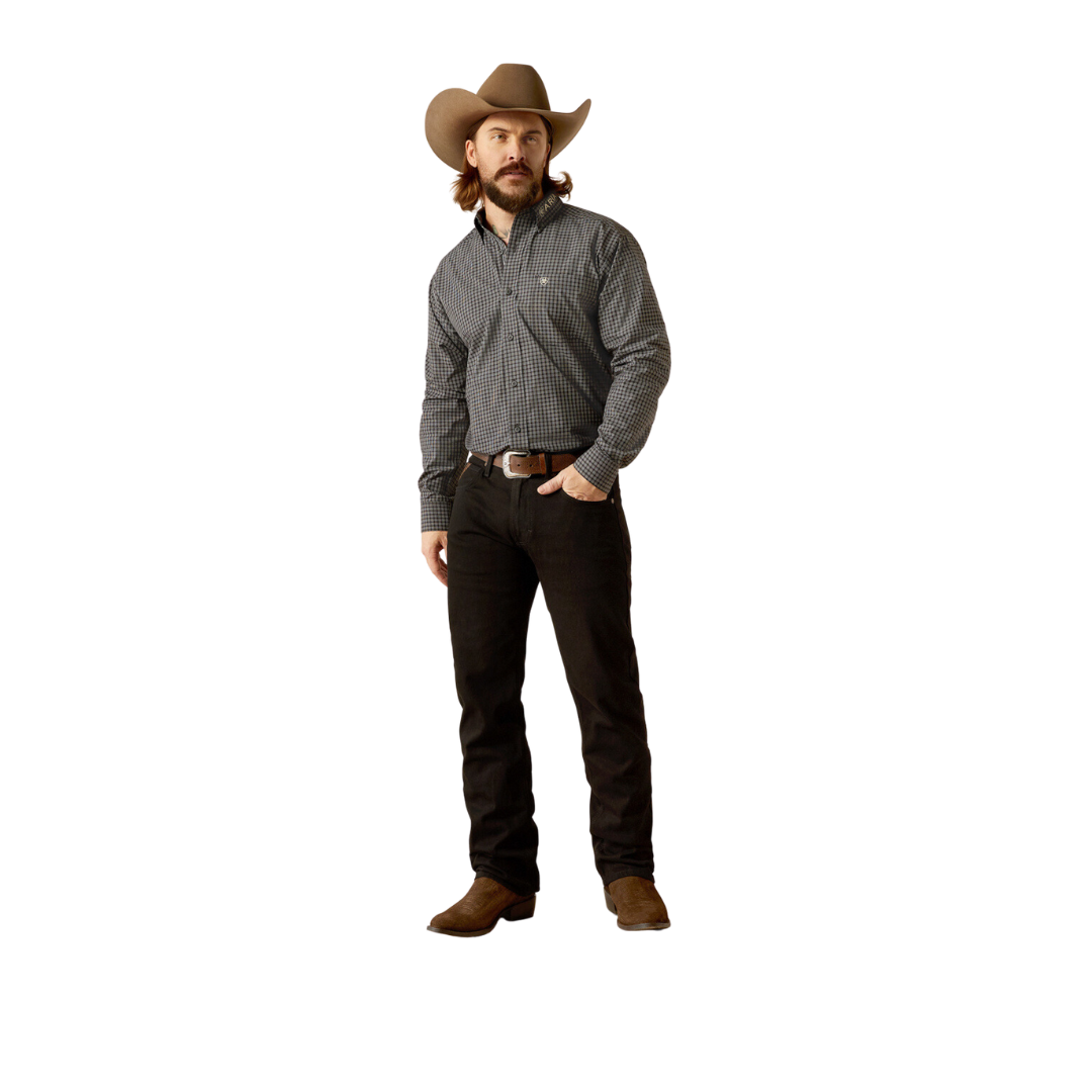 Ariat Men's Pro Team Black Khaki Shirt