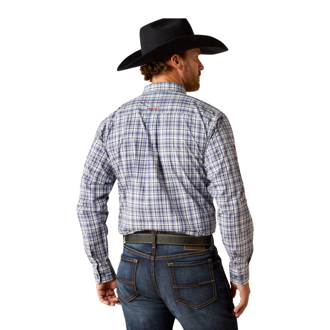 Ariat Men's Pro Team Orion Navy Orange Shirt