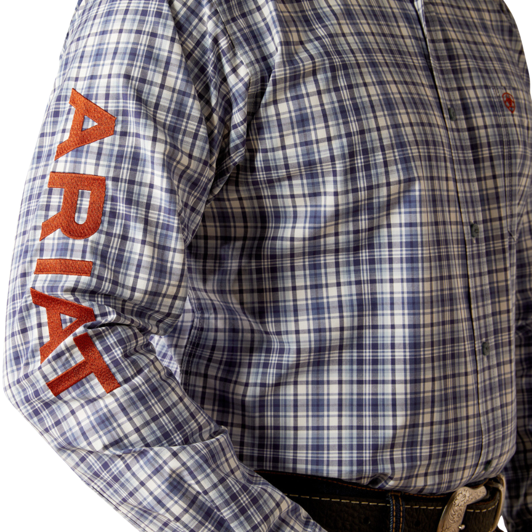 Ariat Men's Pro Team Orion Navy Orange Shirt